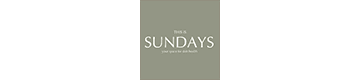 A book cover with the title "SUNDAYS" on a grey background.
