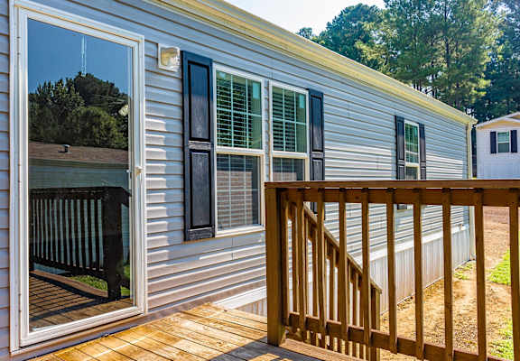 Home exterior at Pine Village Rental Homes in Sanford, NC