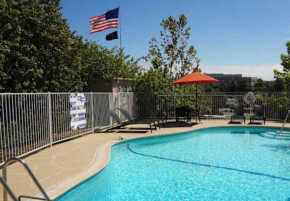our apartments showcase an unique swimming pool