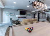Thumbnail 29 of 31 - A pool table with a white ball and several colorful balls on it.at Tiffany Flats, Columbus, OH, 43231