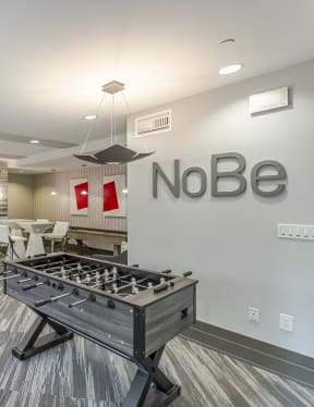 NoBe Market Apartments Fitness Center and Pattern Overlay