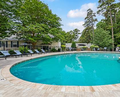 Pool at Lake Johnson Mews Apartments