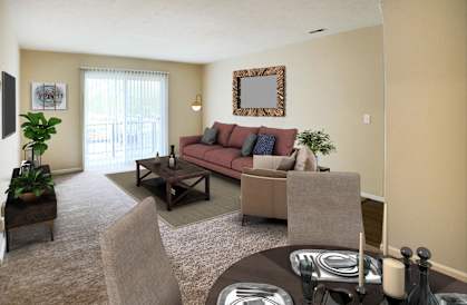 Virtual Dining Living Room at Crown Crossing Apartments, Amelia, OH, 45102 at Crown Crossing Apartments, Amelia, OH, 45102