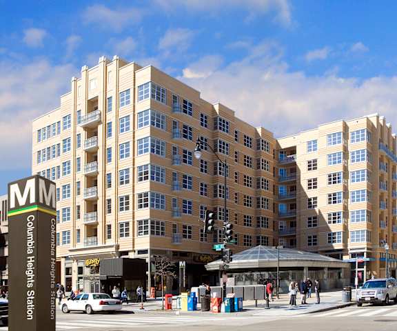 Building exterior at Highland Park at Columbia Heights Metro, Washington, DC 20010
