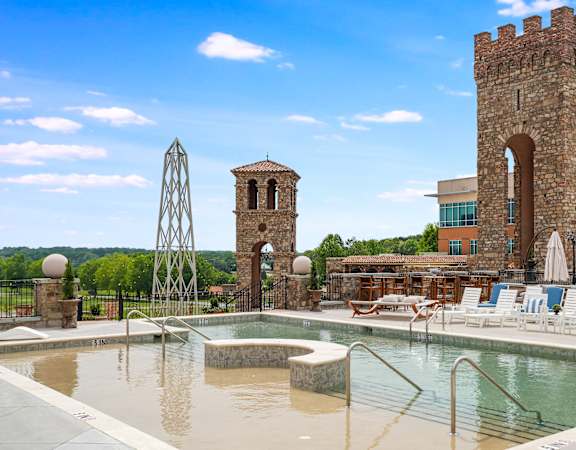 the swimming pool at the resort at governors crossing