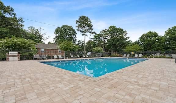the swimming pool at our apartments