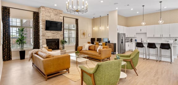 the preserve at ballantyne commons living room and kitchen at Parkway Trails, Florence, KY, 41042