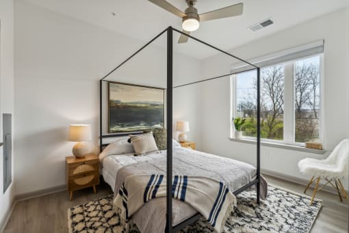 Spacious Bedroom At Rocketts Landing Apartments, PRG Real Estate, Richmond, Virginia