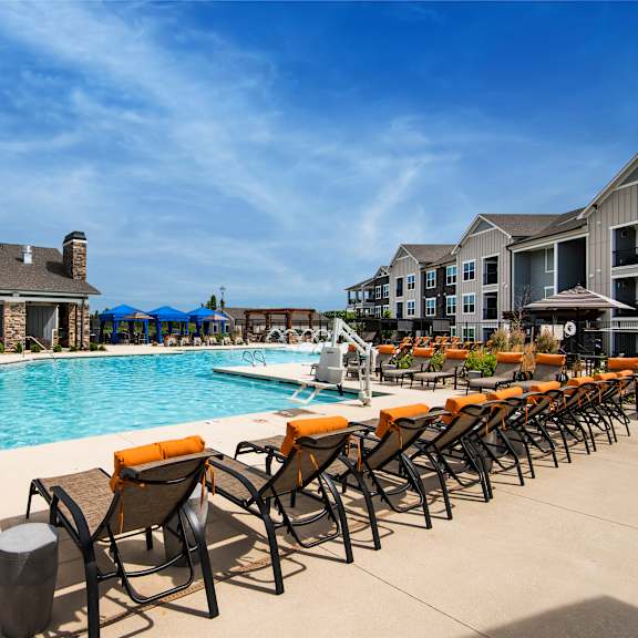 Swimming pool at Watermark at Harvest Junction, Colorado