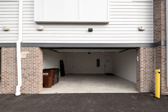 view of covered garage