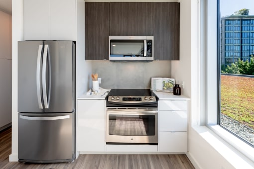 Modern Kitchen  at 10 Clay Apartments, Seattle, 98121