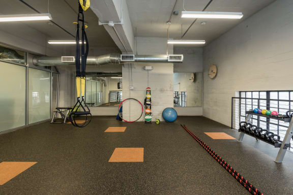 Large Fitness Room at The Locks Apartments, Richmond, 23219