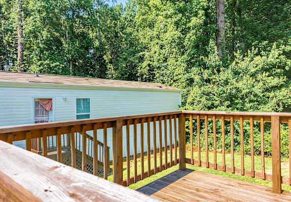 Outdoor Area at Pine Village Rental Homes in Sanford, NC