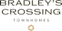 Bradley's Crossing Townhomes logo with a sunburst symbol.