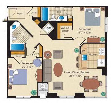 Cozy 2 bedroom apartments in Bethesda MD