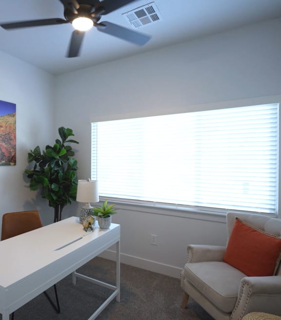 Office with Natural Light at Desert Sage Townhomes