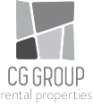 A logo for CG GROUP rental properties is displayed.