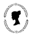a silhouette of a woman in a laurel wreath