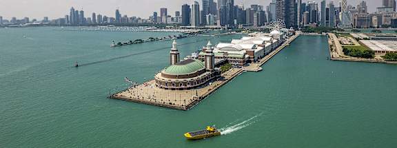 Aerial View of the Marina at North Harbor Tower in Chicago, IL 60601