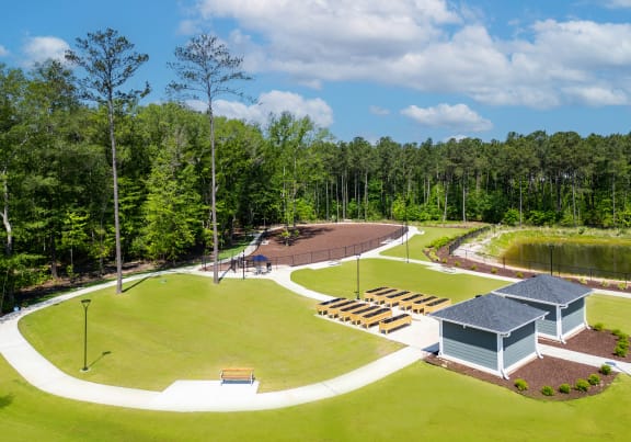 Lush Green Landscape at Haven at Congaree Pointe 55+ Apartments, Columbia South Carolina