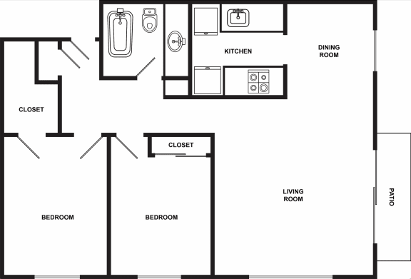 Sunset | Two Bedroom One Bathroom