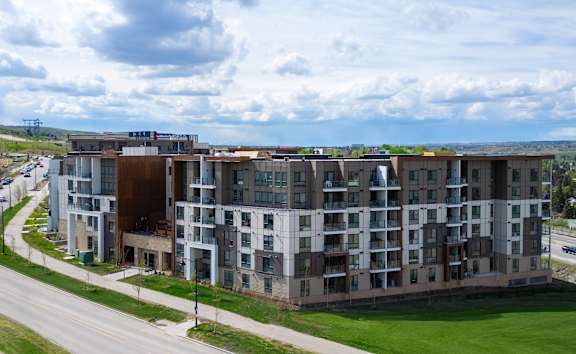 Parking Lot at Vista Apartments at Edgemont, Edmonton, AB