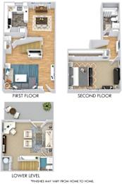  Floor Plan ASBURY TOWNHOUSE WITH DEN