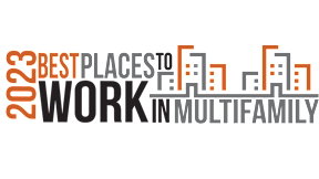 The image is about the best places to work in a multifamily setting in 2023.