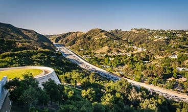 Brentwood Los Angeles highway view