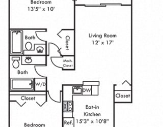 Hickory with Fenced-in Yard. 2 bedroom apartment. Kitchen with bartop open to living/dinning room. 2 full bathroom. large closets. Patio/balcony open to yard