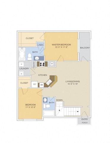 B1 Lower/Upper (with garages in select units) at Artesian on Westheimer, Texas, 77077