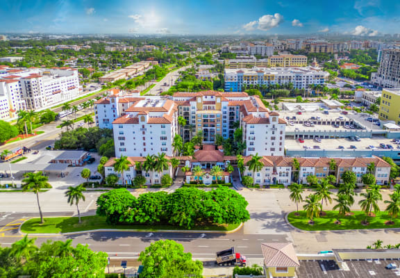 an aerial view of the city of fort lauderdale