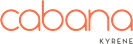 The image features the word "cabana" in orange letters.
