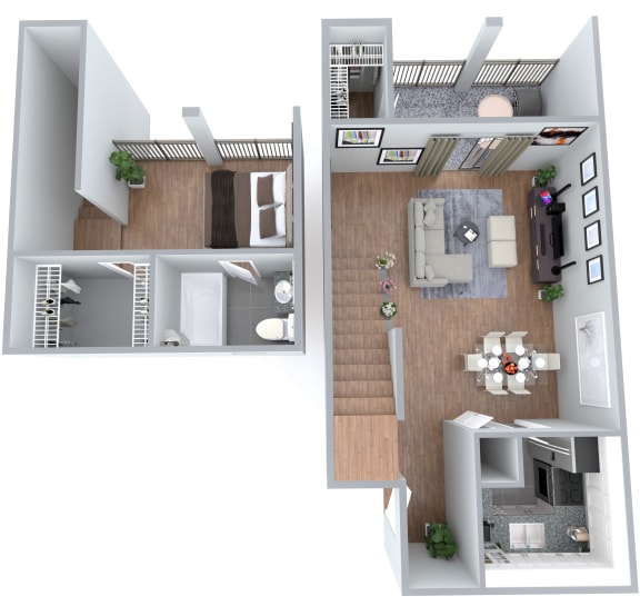 Floor Plan  1 bedroom, 1 bath Floor Plan at Emerald Bay, Charlotte, NC