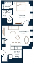 Belden Stratford | 1 Bedroom 1 Bath | 694 Sq Ft  at The Belden Stratford, Illinois, 60614