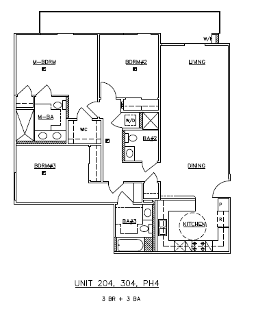 Units 204, 304, PH4