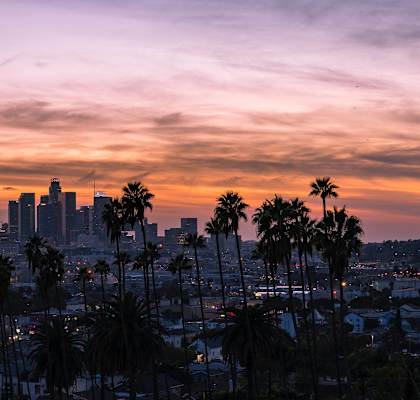 Sunset at Masselin Park West, California, 90036