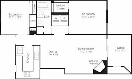 Floor Plan BA at The Apartments at Tamar Meadow, Columbia, MD