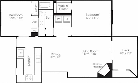 Floor Plan BA at The Apartments at Tamar Meadow, Columbia, MD