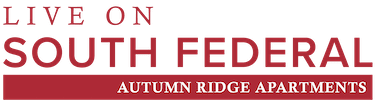 A sign advertising Autumn Ridge Apartments on South Federal.