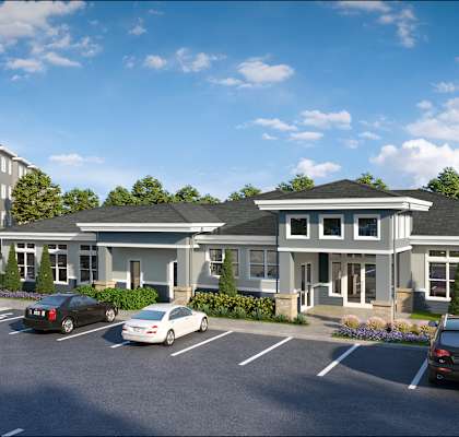 Exterior of Carson Crossing Affordable Apartments in Austin TX