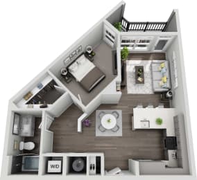 Central Island Square 1 bedroom 1bath