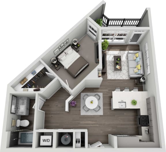 Central Island Square 1 bedroom 1bath
