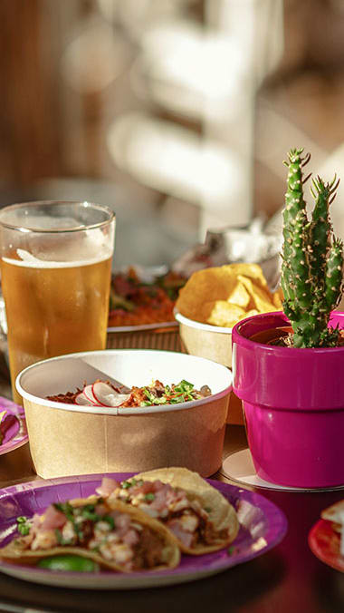 Food on table at a restaurant at Grove Pointe, Florida, 33570