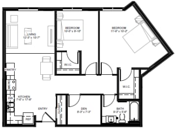 East Side Apartments Floorplan, St. Paul, Minnesota