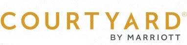 the logo for court yard residential in front of