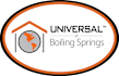 the logo for universal boiling springs