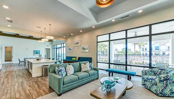 community living room at Imperial Crossing Luxury Apartment Homes, Bonita Springs, FL