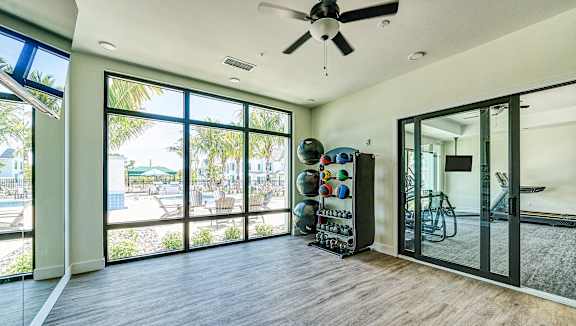 Yoga Studio at Imperial Crossing Luxury Apartment Homes, Florida