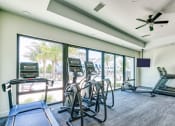 Thumbnail 23 of 49 - the fitness room has plenty of cardio equipment and windows at Imperial Crossing Luxury Apartment Homes, Bonita Springs